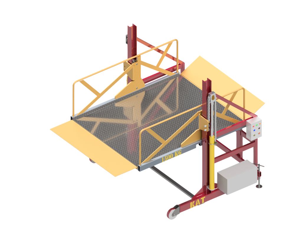 Bàn Nâng Di Động 1500 kG movable loading dock lift - bàn nâng di động
