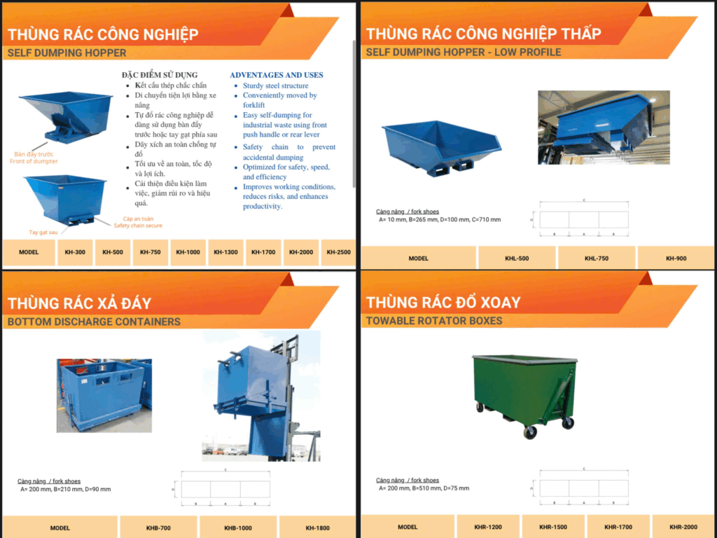 So sánh thùng rác tự đổ & thùng rác thường: Vì sao doanh nghiệp nên chọn thùng rác tự đổ? image